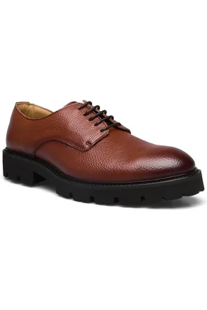 S.T. VALENTIN Lightweight Derby - Grained Leather Brown