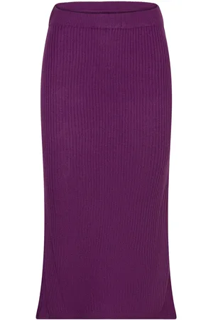 VILA Vistara Hw Midi Skirt /B Purple