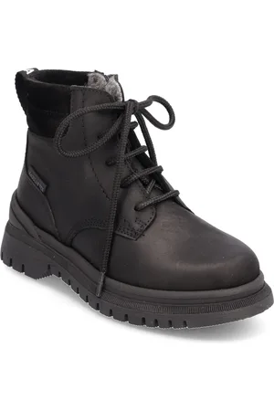 ANGULUS Boots - Flat - With Lace And Zip Black