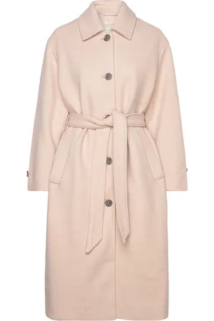 TOM TAILOR Belted Coat Beige