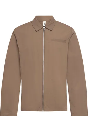 Enkel Studio Esgrass Shirt Zipper M Brown