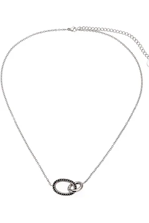 Bud to rose Harper Necklace Black/Silver Silver