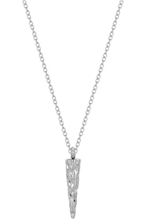 Bud to rose Spike Necklace Silver Silver