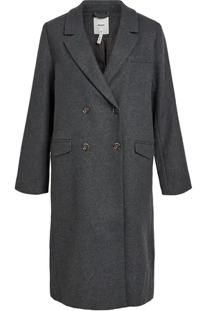 Object Objblaza L/S Coat Noos Grey