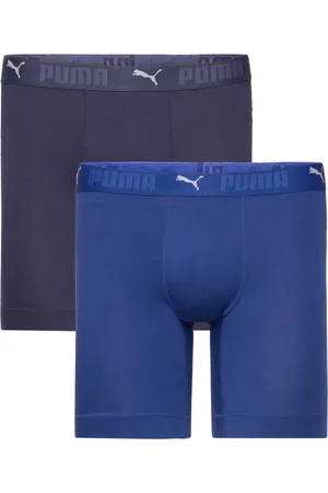 PUMA Men Sport Cotton Long Boxers 2 Blue