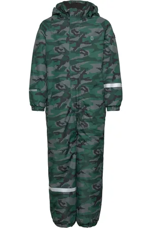 ZigZag Tower Printed Coverall W-Pro 10000 Green