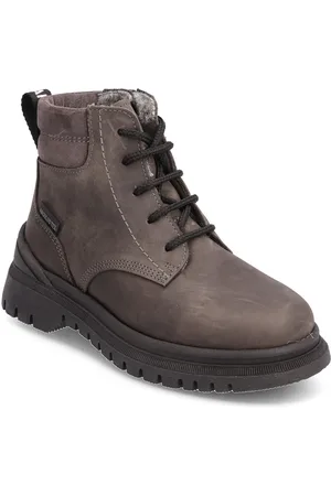 ANGULUS Boots - Flat - With Lace And Zip Brown