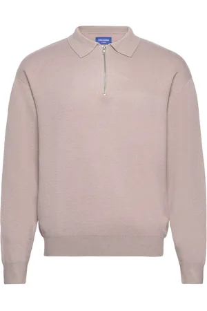 JACK & JONES Jorray Knit Ls Polo Jack & J S Beige