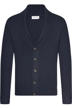 Lindbergh Ecovero Shawl Collar Cardigan Navy