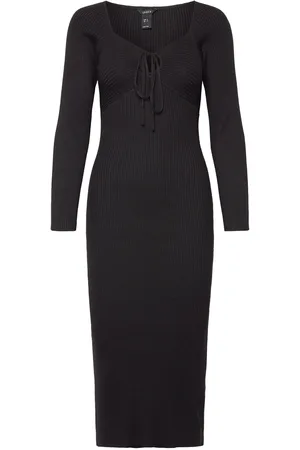 Lindex Dress Daniela Knitted Black