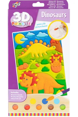 John Galt 3D Paint-It Dinosaurs Patterned