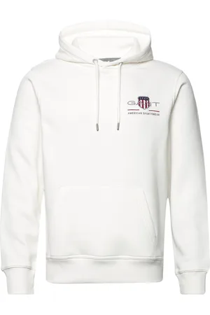 GANT Reg Medium Archive Shield Hoodie White