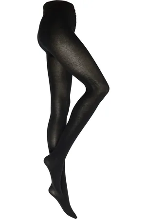 Lindex Tights Heavy Cotton Organic Mo Black