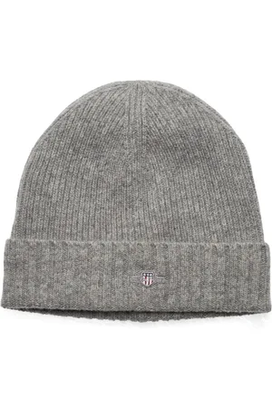 GANT Unisex. Shield Wool Beanie Grey