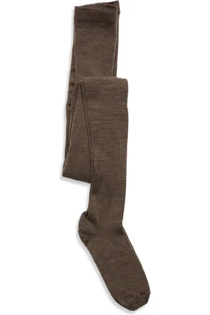 mp Denmark Wool Rib Tights Brown