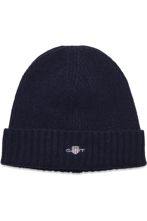 GANT Unisex. Shield Wool Beanie Navy
