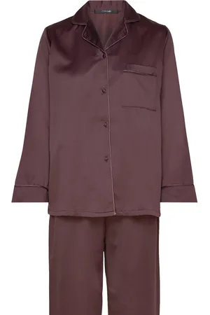 Missya Leo Sateen Pyjamas Brown