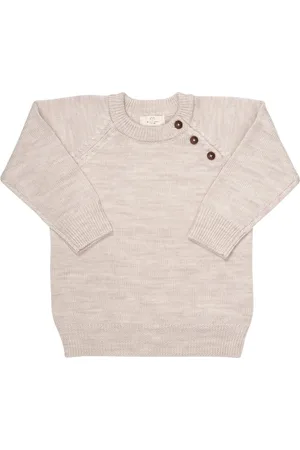 Copenhagen Colors Merino Classic Pullover Ls Beige