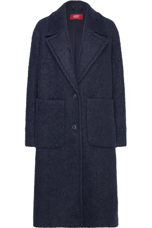 ESPRIT Women Coats Woven Regular Navy