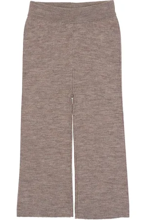Copenhagen Colors Merino Wide Rib Pants Beige