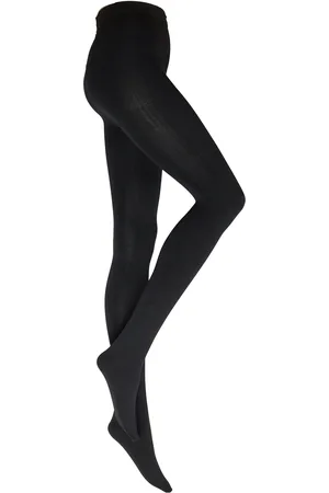 Lindex Tights Brushed Inside Black