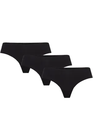 Missya Seamless String 3-Pack Cotton Black