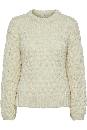 Y.A.S Bubba Ls Knit Pullover S. Noos Beige