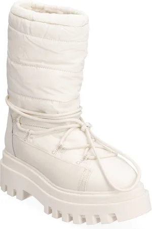 Calvin Klein Flatform Snow Boot Nylon Wn White