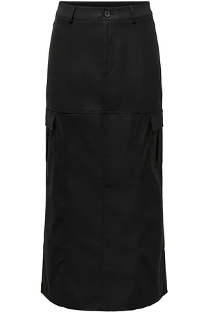 ONLY Onldorothy Hw Long Cargo Skirt Pnt Black