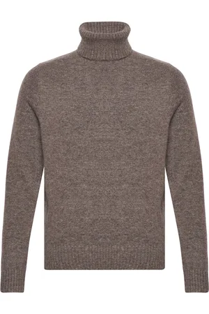 Superdry Brushed Roll Neck Jumper Brown