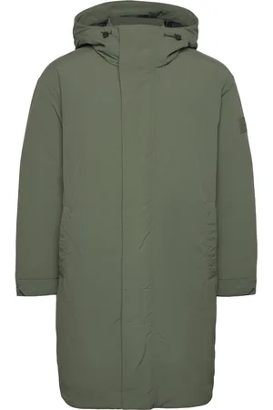 Calvin Klein Crinkle Nylon Down Parka Khaki