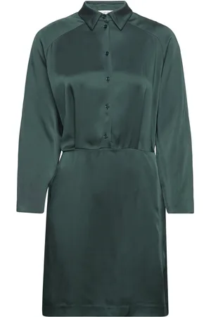 Ivy & Oak Mini Length Wrap Dress Green