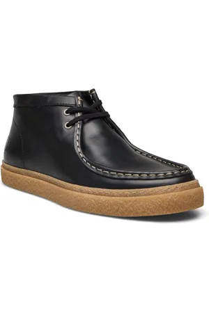 Fred Perry Dawson Mid Oil Pull Up Lthr Black