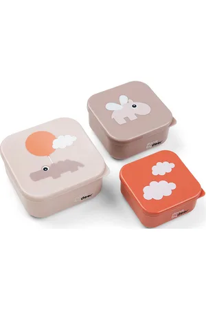 Done by Deer Snack Box Set 3 Pcs Happy Clouds Powder D By Deer Patterned