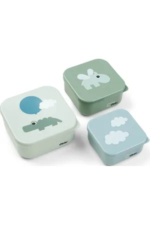 Done by Deer Snack Box Set 3 Pcs Happy Clouds Green D By Deer Green