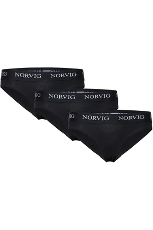 NORVIG 3-Pack Womens Bikini Brief Black