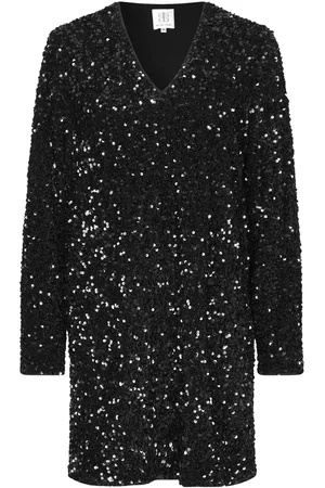 Second Female Shimmer Dress Black
