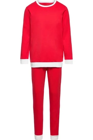 Lindex Pajama Christmas Santa Gingerb Red