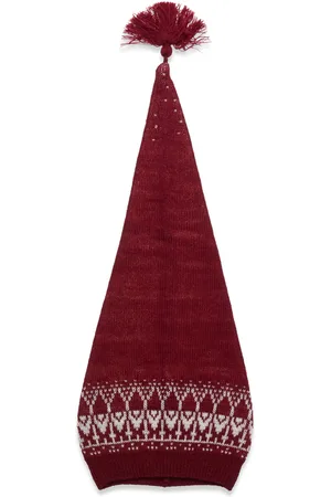 Mikk-Line Christmas Hat Jacquard Red