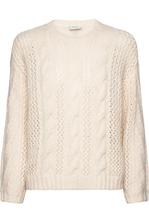 Dante 6 D6Flory Cable Sweater Cream