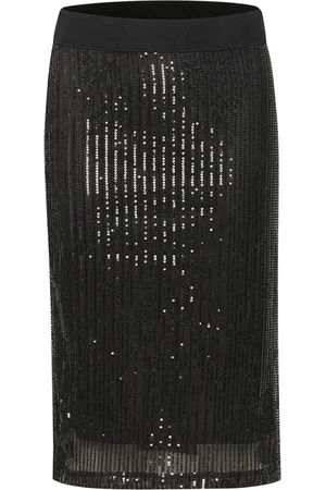 Kaffe Kabolette Sequin Skirt Black