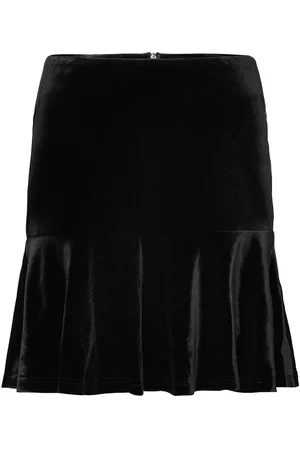 Ella&il Indie Velour Skirt Black