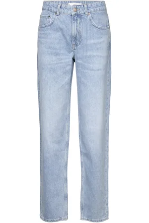 MANGO Light-Wash Loose-Fit Jeans Blue
