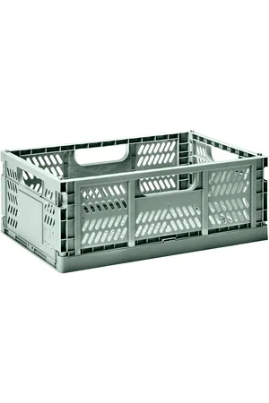 3 sprouts Modern Folding Crate - Large Green