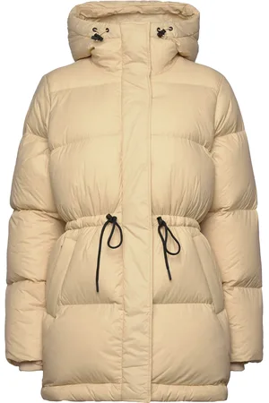 Peak Performance W Down Hood Parka-Pale Beige