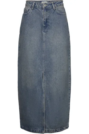 Enkel Studio Esbow Long Skirt Denim F Blue