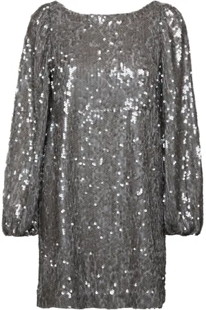 by Ti Mo Sequins Mini Dress Silver