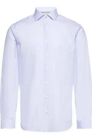 Michael Kors Poplin Stretch Modern Shirt Blue