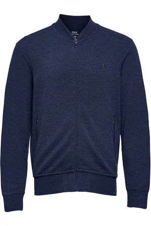 Ralph Lauren Luxury Jersey Baseball Jacket Blue