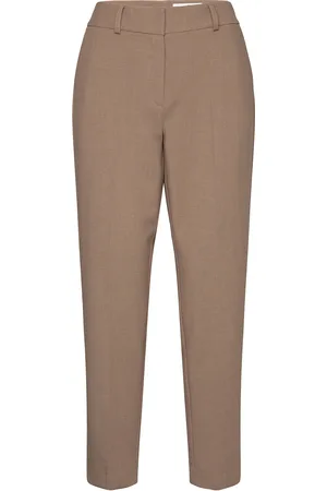 SELECTED Slfrita-Ria Mw Crop Pant Camel Mel Noos Beige